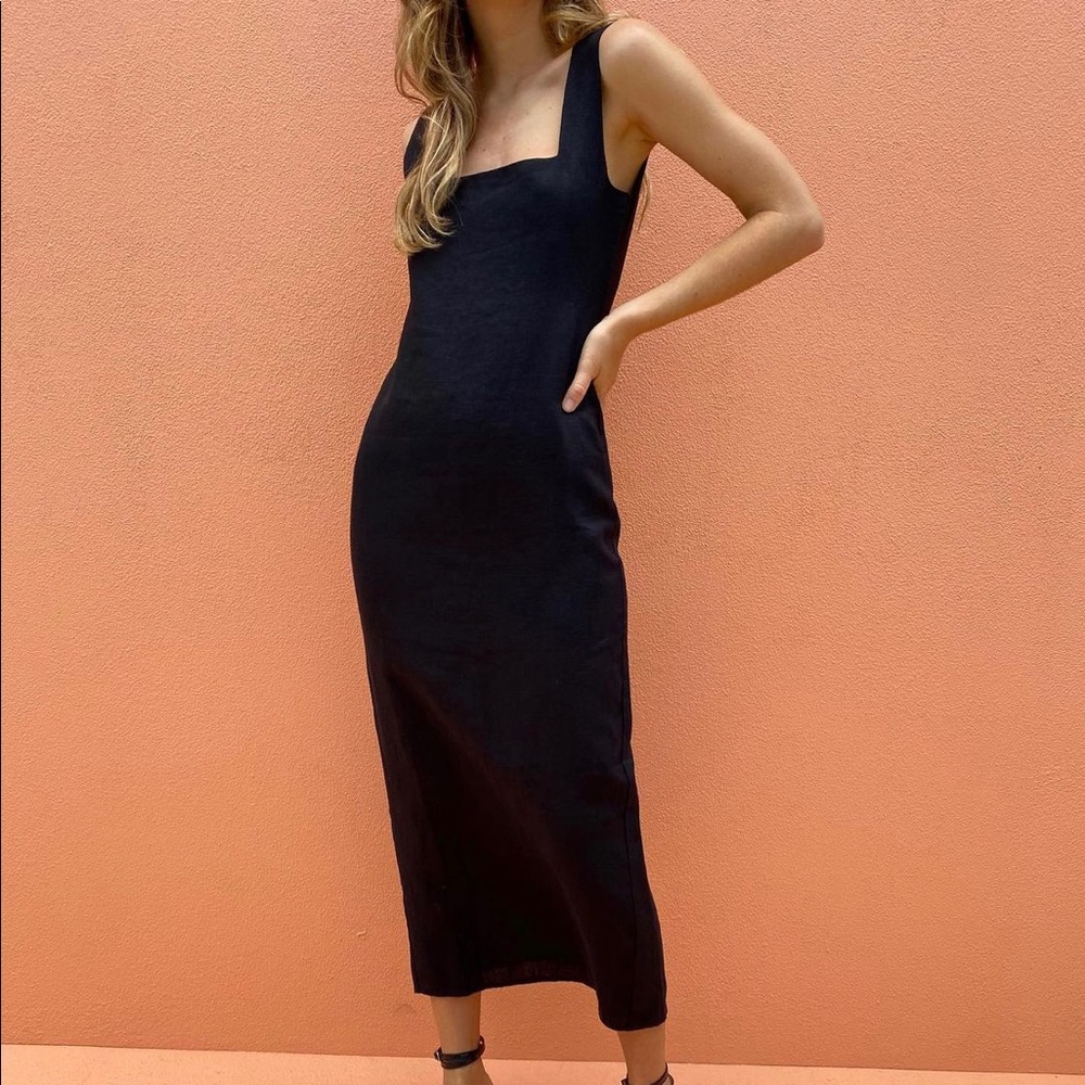 Posse Black Midi Dress